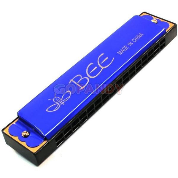 Bee Harmonica Mouth Organ - Blue