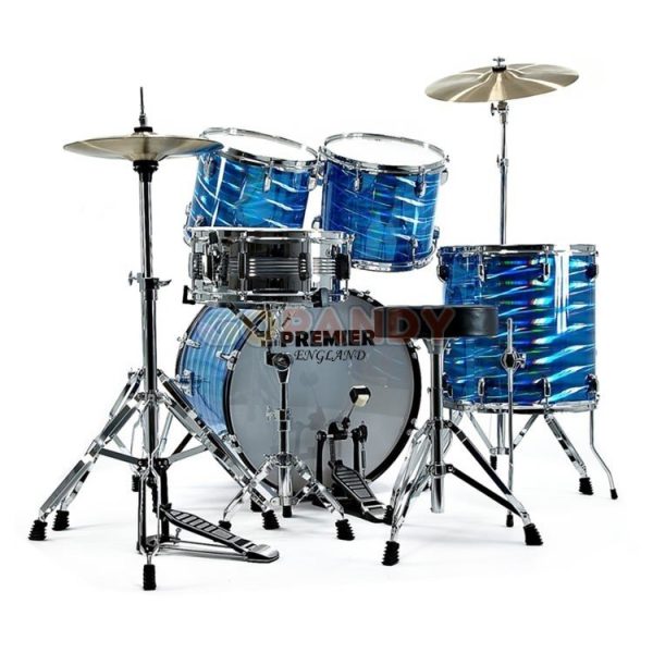 Premier England 5-Piece Drum Set - Laser Blue