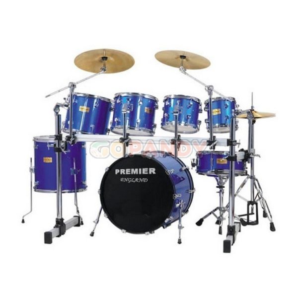 Premier - 7-piece Drum Set - Laser Blue