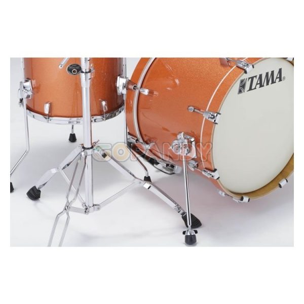 Tama Silverstar Bright Orange Sparkle 5-piece Drum Set - Image 4