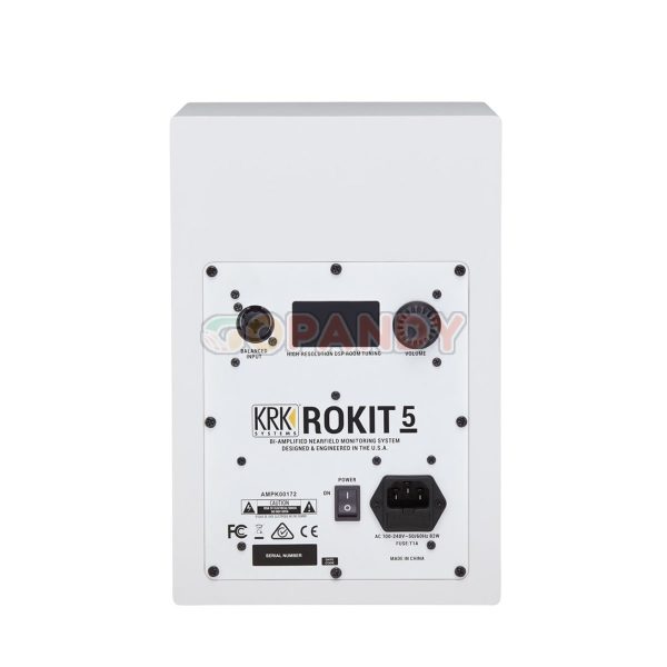 KRK Rokit 5 Generation 4 Powered Studio Monitor - White (Pair) - Image 2