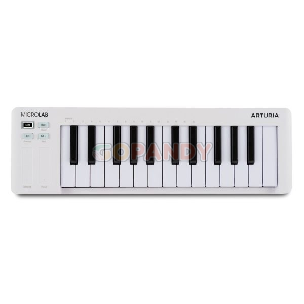 Arturia MicroLab mk3 25-Key USB-C MIDI Control Keyboard - White