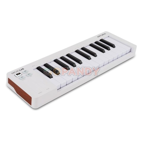 Arturia MicroLab mk3 25-Key USB-C MIDI Control Keyboard - White - Image 2