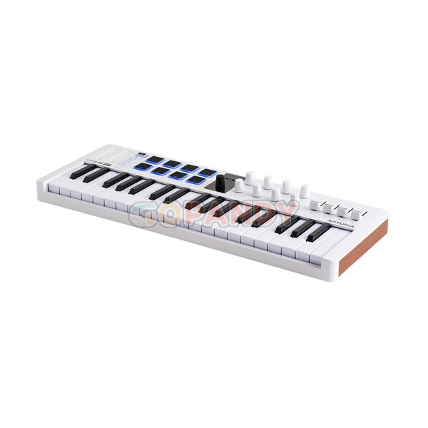 Arturia MiniLab 37 mk3 Compact MIDI Keyboard and Pad Controller (White) - Image 2