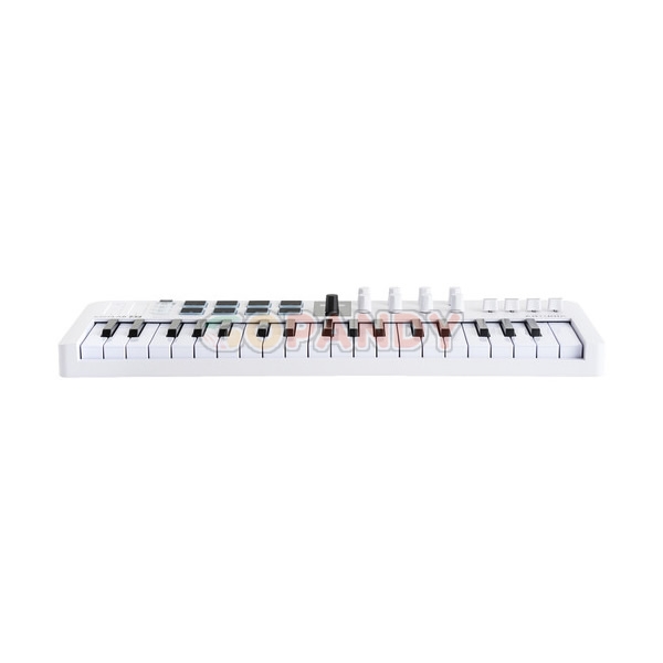 Arturia MiniLab 37 mk3 Compact MIDI Keyboard and Pad Controller (White) - Image 4