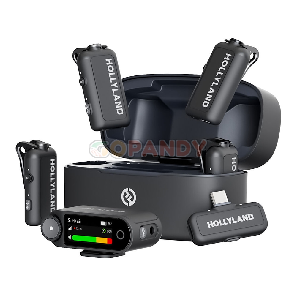Hollyland LARK MAX 2 Combo 4-Person Wireless Microphone System for Cameras and Mobile Devices