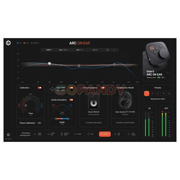 IK Multimedia ARC ON•EAR Headphone Amplifier and DAC - Image 10