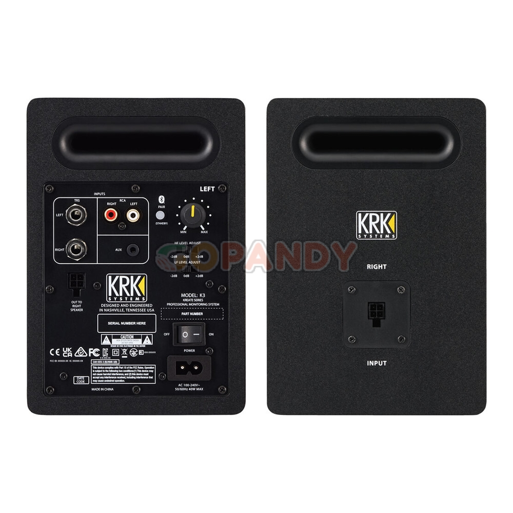 KRK Kreate 3 Active Studio Monitor with Bluetooth - Black - Image 2