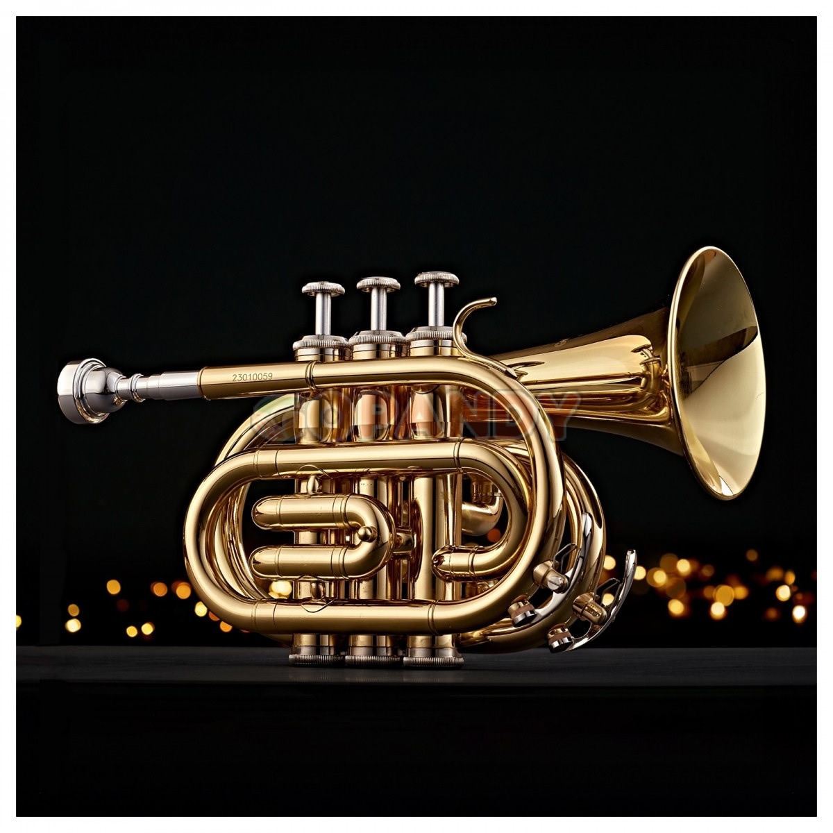 Premier Pocket Trumpet - Gold - Image 3