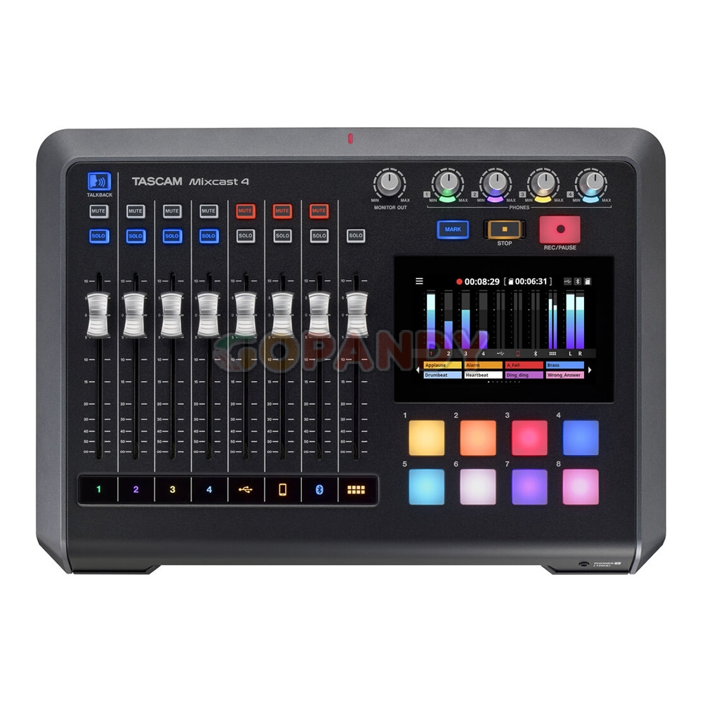 TASCAM Mixcast 4 Podcast Mixer, Recorder, and USB Audio Interface - Image 3