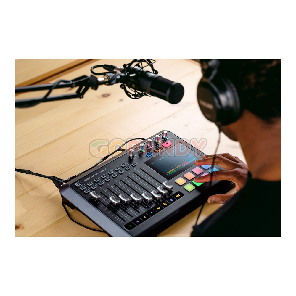TASCAM Mixcast 4 Podcast Mixer, Recorder, and USB Audio Interface - Image 6