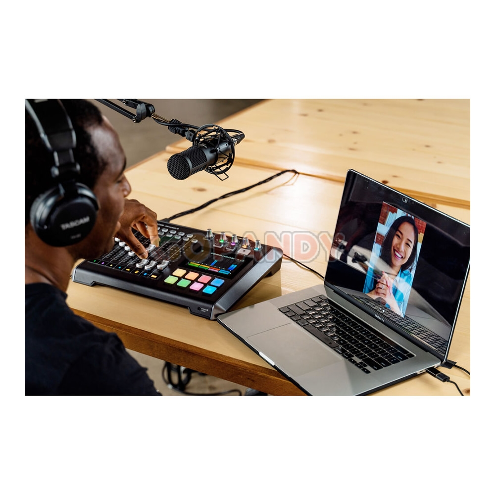 TASCAM Mixcast 4 Podcast Mixer, Recorder, and USB Audio Interface - Image 9