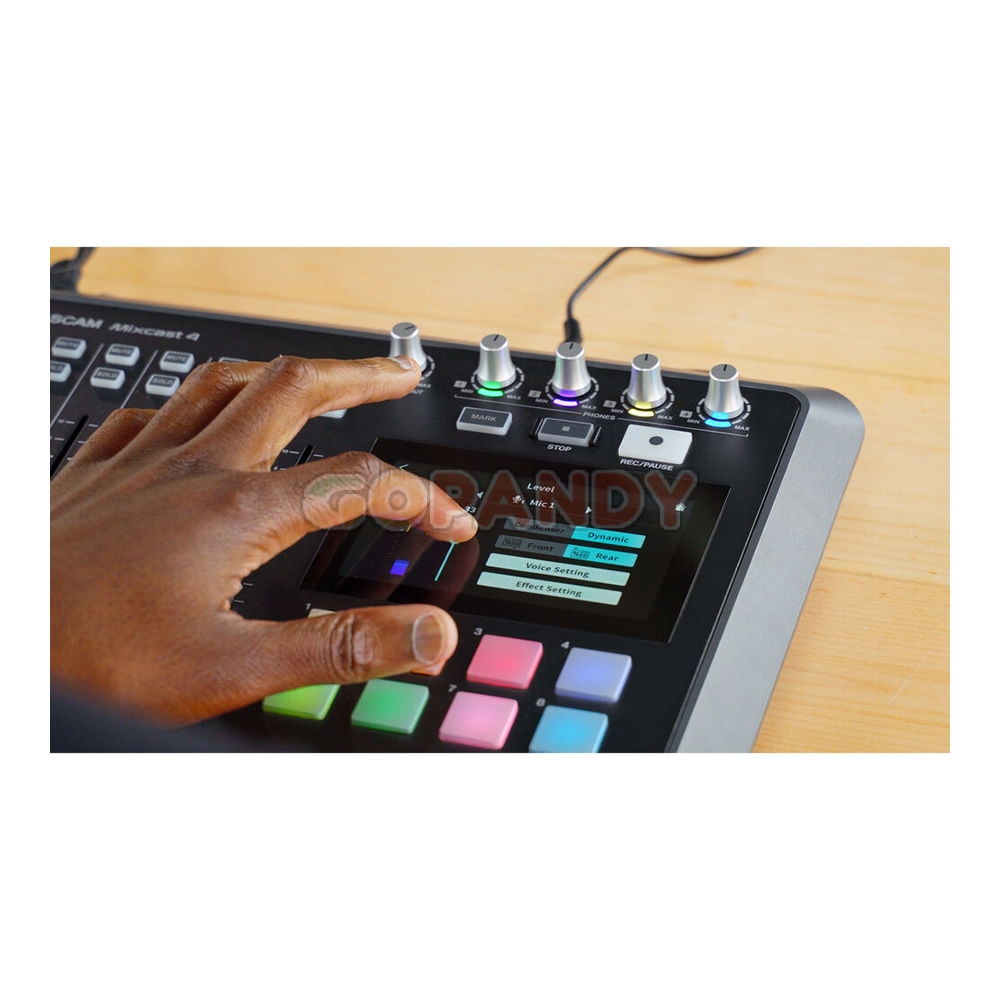 TASCAM Mixcast 4 Podcast Mixer, Recorder, and USB Audio Interface - Image 8